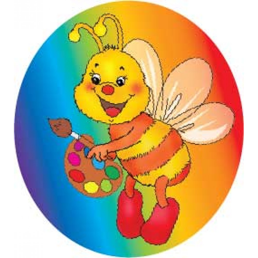 Стенд Держатель под магнит или прищепку Пчелка цветная (90х100 мм)